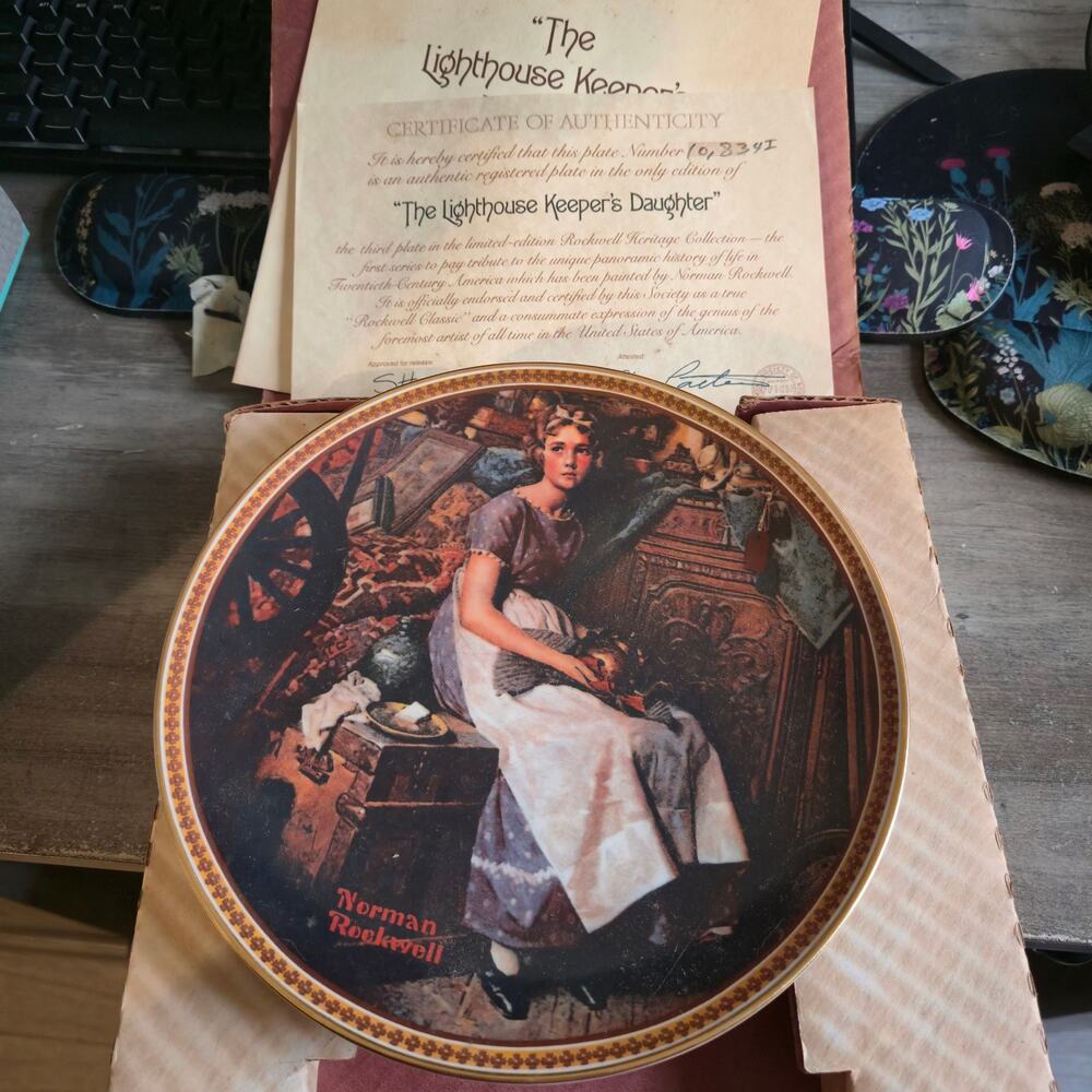 Norman Rockwell "The Lighthouse Keeper's Daughter" Collector Plate